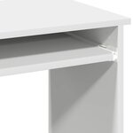 vidaXL Bureau avec étagères blanc 84x40x78 cm bois d'ingénierie