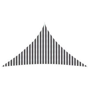 vidaXL Voile d'ombre 5 x 5 x 5 m HDPE Triangulaire Anthracite et blanc