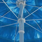 Vidaxl parasol de plage hawaii bleu 240 cm