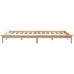 vidaXL Cadre de lit 140x200 cm bois de pin massif