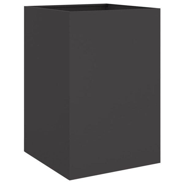 vidaXL Jardinière noir 52x48x75 cm acier laminé à froid