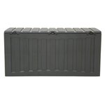 vidaXL Boîte de rangement Noir 118x53x57 cm Polypropylène