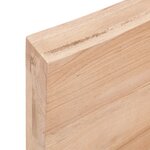 vidaXL Étagère murale marron clair 40x20x6 cm bois chêne massif traité