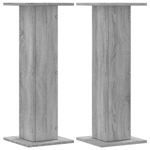 vidaXL Supports pour plantes 2 Pièces sonoma gris bois d'ingénierie