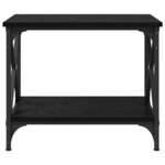 vidaXL Table d'appoint Chêne noir 55 x 38 x 45 cm Bois d'ingénierie