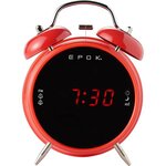Bigben interactive rr90epokr radio portable horloge rouge