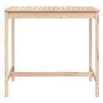 vidaXL Table de jardin 121x82 5x110 cm bois massif de pin