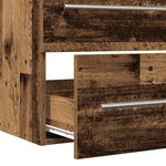 vidaXL Armoire d'évier avec tiroir 2 Pièces Bois ancien Bois d'ingénierie