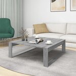 vidaXL Table basse Sonoma gris 100x100x35 cm Bois d'ingénierie