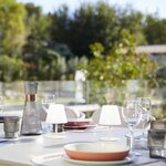 2 lampes de table sans fil TWINS - Cream - H16 cm - LED