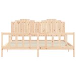 vidaXL Cadre de lit sans matelas 200x200 cm bois massif de pin