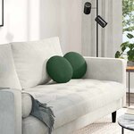 vidaXL Coussins de siège 2 Pièces Vert foncé Ø 30 cm