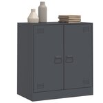 vidaXL Buffet anthracite 67x39x73 cm acier
