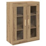 vidaXL Armoire murale suspendue chêne artisanal 69 5x34x90 cm