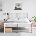 vidaXL Tables de chevet 2 Pièces rose 34 5x39x44 cm acier
