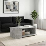 vidaXL Table basse Gris béton 90 x 50 x 33 cm Bois d'ingénierie