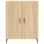 vidaXL Buffet haut Chêne sonoma 69 5x34x180 cm Bois d'ingénierie