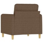 vidaXL Fauteuil Marron 60 cm Tissu