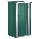 vidaXL Abri de jardin vert 118 5 x 97 x 209 5 cm Acier galvanisé