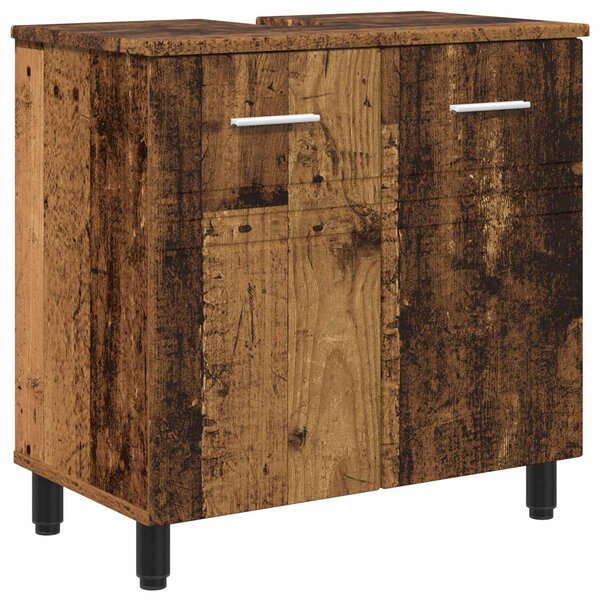 vidaXL Unité de vanité de salle de bain Bois ancien 60 x 35 x 60 cm