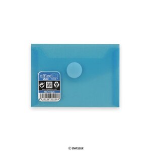 Lot de 20 enveloppes bleue avec fermeture velcro 85x120 mm (c7) v-lock