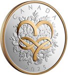 Pièce de monnaie en Argent 20 Dollars g 31.39 Millésime 2025 CELEBRATE LOVE