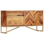vidaXL Buffet 118x30x60 cm Bois massif de Sesham