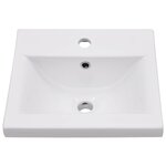 vidaXL Ensemble de meubles de salle de bain 5 Pièces gris béton