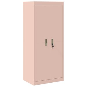 vidaXL Armoire de rangement Rose 60 x 40 x 140 cm Acier