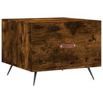 vidaXL Tables basses 2 Pièces chêne fumé 50x50x40 cm bois d'ingénierie