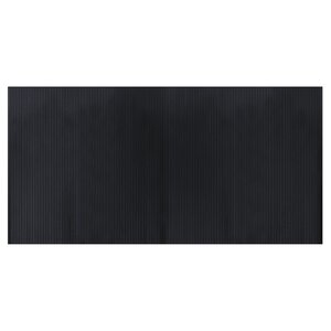 vidaXL Tapis rectangulaire noir 100x200 cm bambou