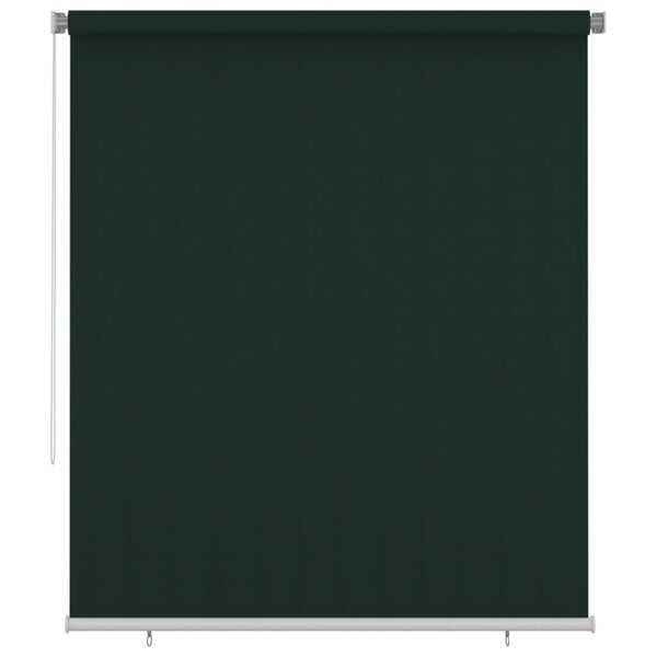 vidaXL Store roulant d'extérieur 200x230 cm Vert foncé PEHD