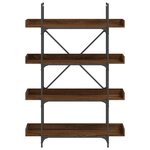 vidaXL Bibliothèque 4 niveaux chêne marron 100x33x145 5 cm