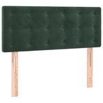 vidaXL Sommier à lattes de lit avec matelas Vert foncé 100x200 cm