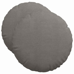 vidaXL Coussins de siège 2 pc Tissu en velours côtelé Gris clair