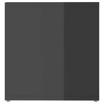 vidaXL Meuble TV gris brillant 72x35x36 5 cm bois d’ingénierie