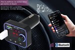 Ovegna F4 : Transmetteur FM Bluetooth, Kit Main Libre pour Voiture