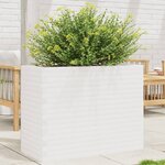 vidaXL Jardinière blanc 90x40x68 5 cm bois de pin massif