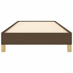 vidaXL Cadre de lit sans matelas marron foncé 90x190 cm tissu