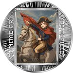 Monnaie NAPOLEON CROSSING THE ALPS Ai-nime Art Masterpieces Argent 500 Francs Cameroon 2025 (PRÉCOMMANDE)