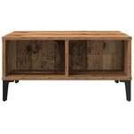 vidaXL Table basse Bois ancien 60 x 60 x 30 cm Bois d'ingénierie