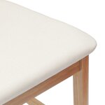 vidaXL Chaises de salle à manger 2 Pièces Naturel 48 x 49 x 95 cm