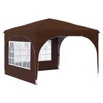 vidaXL Tente de fête pop-up 290 x 290 x 245 cm Marron