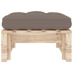 vidaXL Pouf palette de jardin bois de pin imprégné
