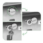 Boîte aux Lettres en Acier Inoxydable  Chance E7107  Serrure Couverte  Inox