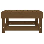 vidaXL Repose-pied de jardin marron miel bois de pin massif