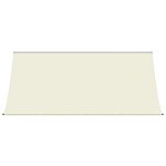 vidaXL Auvent rétractable crème 300x150 m tissu et acier