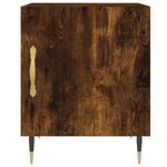 vidaXL Tables de chevet 2 Pièces chêne fumé 40x40x50 cm bois d'ingénierie