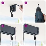 vidaXL Store roulant d'extérieur 160x250 cm Crème