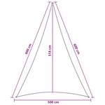 vidaXL Voile d'ombre 5 x 6 x 6 m HDPE
